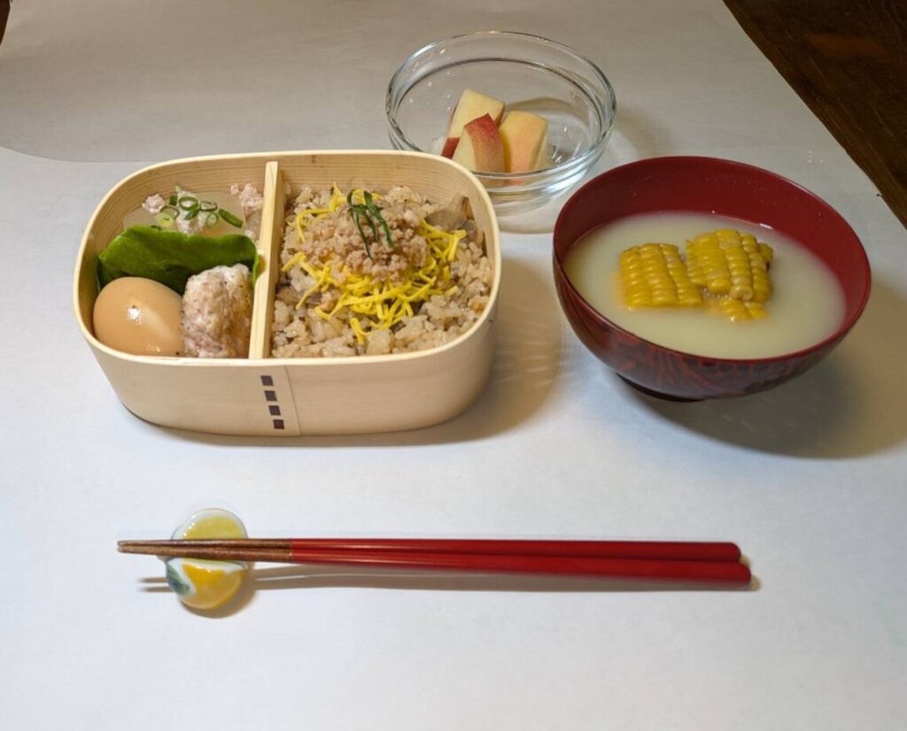 つなぐ食堂て提供された自然農法食材にできるだけこだわったお料理